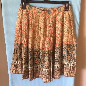 Anthropologie MultiColored Skirt W/ Bead & Sequin